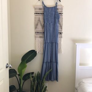 NWOT WILD FABLE size M long maxi blue dress